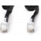 Digitus AK-460101-020-S cable de telephone 2 m Noir - Cables de telephone (2 m, RJ10, RJ10, Noir, Male Connector/Mal