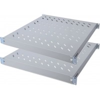 DIGITUS Professional DN-97644 Lot de 2 tablettes a  profondeur variable pour montage fixe dans des armoires 19" Charge maximale 