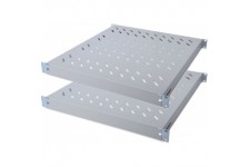 DIGITUS Professional DN-97644 Lot de 2 tablettes a  profondeur variable pour montage fixe dans des armoires 19" Charge maximale 