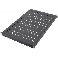 DIGITUS Professional Tablette a  Profondeur Variable pour Montage Fixe dans armoires 19" 700 mm Tiefe Noir