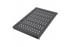 DIGITUS Professional Tablette a  Profondeur Variable pour Montage Fixe dans armoires 19" 700 mm Tiefe Noir