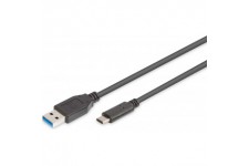 Digitus AK-300136-010-S Cable Adaptateur USB Type C vers USB Type A Noir