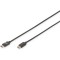 DIGITUS ASSMANN Cable de Connexion USB et Adaptateur USB 2.0 Type-C - C, 1,8 m, 480 Mbit/s 1,8 m Noir