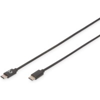 DIGITUS ASSMANN Cable de Connexion USB et Adaptateur USB 2.0 Type-C - C, 1,8 m, 480 Mbit/s 1,8 m Noir