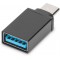 DIGITUS USB 3.1 adapter. type C to A M/F Super-Speed. UL Noir