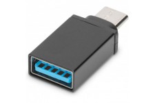 DIGITUS USB 3.1 adapter. type C to A M/F Super-Speed. UL Noir