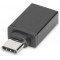 DIGITUS USB 3.1 adapter. type C to A M/F Super-Speed. UL Noir