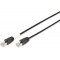 DIGITUS 5m Cat.6 S/FTP cable de reseau Cat6 S/FTP (S-STP) Noir - Cables de reseau (5 m, Cat6, S/FTP (S-STP), RJ-45, RJ-45, Noir)