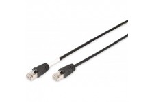 DIGITUS 5m Cat.6 S/FTP cable de reseau Cat6 S/FTP (S-STP) Noir - Cables de reseau (5 m, Cat6, S/FTP (S-STP), RJ-45, RJ-45, Noir)