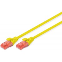 DIGITUS Cat 6, U-UTP Cable de Brassage, PVC AWG 26/7, Length 2 m, Color Yellow