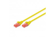 DIGITUS Cat 6, U-UTP Cable de Brassage, PVC AWG 26/7, Length 3 m, Color Yellow