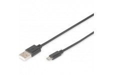 Digitus 1.8m, USB2.0-A/USB2.0 micro-B cable USB 1,8 m USB A Micro-USB B Noir - Cables USB (USB2.0-A/USB2.0 micro-B, 1,8 m, USB A