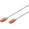 Digitus 0.25m Cat6 U/UTP cable de reseau 0,25 m U/UTP (UTP) Blanc - Cables de reseau (0,25 m, Cat6, U/UTP (UTP), RJ-45, RJ-45, B