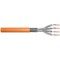 DIGITUS Cat 7 S-FTP Installation Cable 1200 MHz Dca en 50575 AWG 23/1 100 m Ring simplex Color Orange, DK-1743-VH-1