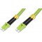 DIGITUS FO cable Patch OM5-2 m LC a  LC cable Fibre Optique - LSZH - Duplex Multimode 50/125µ - 40 GBit/s - Vert