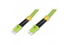 DIGITUS FO cable Patch OM5-2 m LC a  LC cable Fibre Optique - LSZH - Duplex Multimode 50/125µ - 40 GBit/s - Vert