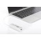 DIGITUS Hub USB 2.0 Type C 3 Ports avec Lecteur de Cartes, 1 Port MicroSD Blanc