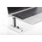 DIGITUS Hub USB 2.0 Type C 3 Ports avec Lecteur de Cartes, 1 Port MicroSD Blanc