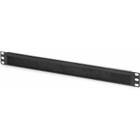 DIGITUS Bande de brosse 1U, 1 Unites, Noir