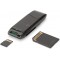 DIGITUS Assmann DA-70310-3 Lecteur de Cartes USB 2.0 Noir