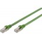 DIGITUS Cat 6A S-FTP Patch Cord, CU, Pur AWG 26/7, 2.00 m, Green, (Similar to RAL 6018)