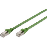 DIGITUS Cat 6A S-FTP Patch Cord, CU, Pur AWG 26/7, 3.00 m, Green, (Similar to RAL 6018)