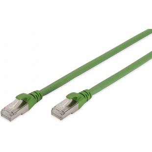 DIGITUS Cat 6A S-FTP Patch Cord, CU, Pur AWG 26/7, 3.00 m, Green, (Similar to RAL 6018)