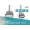 DIGITUS Cable de connexion USB 2.0-3 m - Cable de connexion USB type A vers USB Type-C - Haute vitesse 480 Mbit/s - 