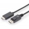 DIGITUS ASSMANN AK-340303-010-S Cable Adaptateur DisplayPort DP - HDMI Type A St/St, 1.0m, m/Verrieur. DP 1.2_HDMI 2