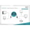 DIGITUS Cable Adaptateur DisplayPort - DP - HDMI Type A male/male - 2 m - avec Verrouillage - DP 1.2_HDMI2.0-4 K/60 