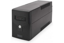 DIGITUS Line-Interactive UPS 600VA/360W Batterie de 12 V/7 Ah x 1 2X CEE 7/7 AVR RJ-11 ecran LED