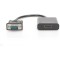 DIGITUS Adaptateur Audio Graphique VGA + Jack 3,5 mm vers HDMI, Full HD 60 Hz, 1920 x 1080 Pixels, Noir