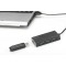 DIGITUS Hub USB - 4 Ports - Super Speed USB 3.0-5 Gbit/s - Plug & Play - Boitier en Aluminium - Noir