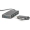 DIGITUS Hub USB - 4 Ports - Super Speed USB 3.0-5 Gbit/s - Plug & Play - Boitier en Aluminium - Noir