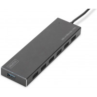 Digitus DA-70241-1 hub & concentrateur USB 3.0 (3.1 Gen 1) Type-A 5000 Mbit/s Gris - Hubs & concentrateurs (USB 3.0 (3.1 Gen 1) 