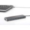 Digitus DA-70241-1 hub & concentrateur USB 3.0 (3.1 Gen 1) Type-A 5000 Mbit/s Gris - Hubs & concentrateurs (USB 3.0 (3.1 Gen 1) 