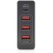 DIGITUS Chargeur USB Universel 4 Ports - 1 Port USB de Type C - 3 Ports USB A - Power Delivery 2.0 - Prise UE - Fonctions de Pro