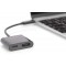 DIGITUS Adaptateur Graphique USB Typ-C Basic Line - USB C vers HDMI, Port de Charge Type C Noir