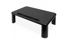 DIGITUS Rehausseur de Moniteur Ergonomique - 3 hauteurs - Charge maximale : 10 kg - Support pour Tablette et Smartphone - Noir