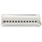 DIGITUS Cat-6A Patchpanel - 12 Ports - RJ45 Jacks - 10-inch Rack-Mount 1U - Panneau de Distribution LSA - Blinde - Gris