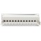 DIGITUS Cat-6A Patchpanel - 12 Ports - RJ45 Jacks - 10-inch Rack-Mount 1U - Panneau de Distribution LSA - Blinde - Gris