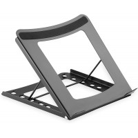 DIGITUS Support pour Ordinateur Portable - Reglable en 5 Positions - pour Ordinateur Portable de 10" a  15" - Acier Robuste - No