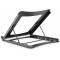 DIGITUS Support pour Ordinateur Portable - Reglable en 5 Positions - pour Ordinateur Portable de 10" a  15" - Acier Robuste - No