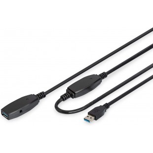 Digitus DA-73105 cable USB 10 m USB 3.2 Gen 1 (3.1 Gen 1) USB A Noir