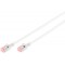 Cable de raccordement fin CAT 6 U-UTP, Cu, LSZH AWG 28/7, longueur - 0,5 m, couleur grise