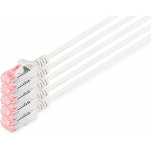 Cable de raccordement fin CAT 6 U-UTP, Cu, LSZH AWG 28/7, longueur - 10 m, couleur grise