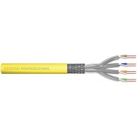 DIGITUS CAT 7A S/FTP, cable d'installation, 100 m, simplex, Dca jaune