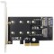 Utilisez Les Cartes SSD M.2 NGFF/NVMe sur 4 emplacements PCIe sur la Carte mere - B + M Key