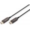 DIGITUS Cable de Fibre Optique Hybride DisplayPortâ„¢ AOC, UHD 8K, 10 m