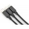 DIGITUS AK-300160-010-S cable USB 1 m USB A USB C/Micro-USB B/Lightning Noir